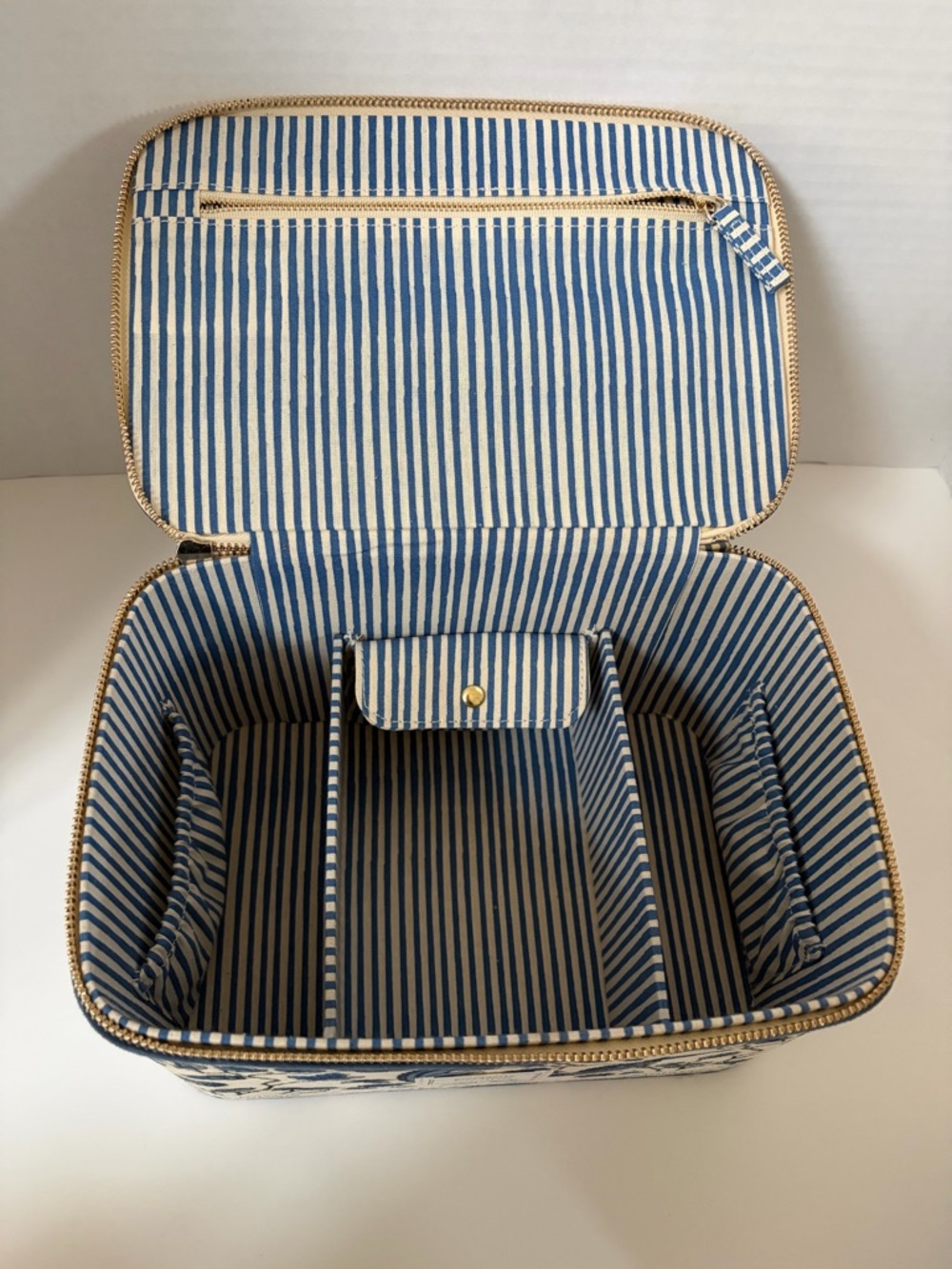 Sezane Jewelry Organizer Case Blue Birds Travel Storage Antoinette Poisson Gift - Picture 12 of 15